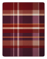 Preview: Biederlack Wohn- und Kuscheldecke 'Ruby Check' 150 x 200 cm Lila - Rot